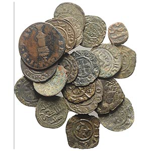 Italy, lot of 20 Æ and BI Medieval coins, ... 