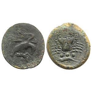 Sicily, Akragas, c. 425-406 BC. Æ Tetras ... 