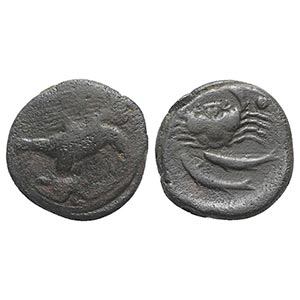 Sicily, Akragas, c. 416-406 BC. Æ Hexas ... 