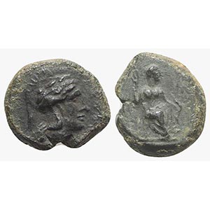 Sicily, Athl-, c. 344-339 BC. Æ (13mm, ... 