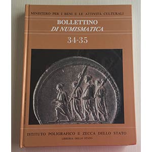 Bollettino di Numismatica No. 34-35 Serie I ... 