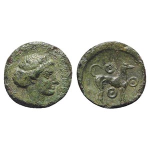 Sicily, Eryx, c. 410-400 BC. Æ Tetras or ... 