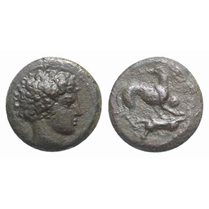 Sicily, Eryx, c. 400-390 BC. Æ Hexas (12mm, ... 