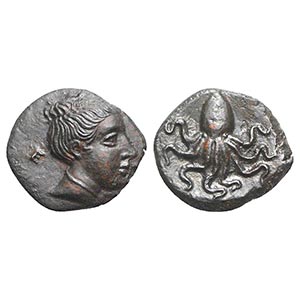 Sicily, Eryx, c. 330-260 BC. Æ Onkia (11mm, ... 