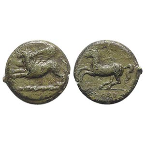 Sicily, Kainon, c. 360-340 BC. Æ (22mm, ... 
