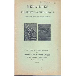 BOUDEAU  E. - Medailles, Plaquettes & ... 