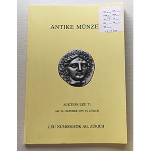 Leu Numismatik Auktion 71 Antike Munzen ... 