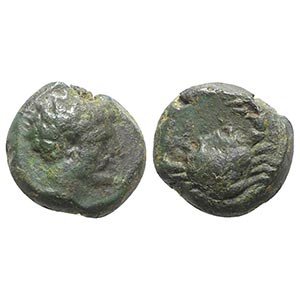 Sicily, Motya, c. 400-397 BC. Æ (11mm, ... 
