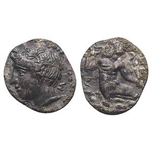 Sicily, Naxos, c. 415-403 BC. AR Hemidrachm ... 