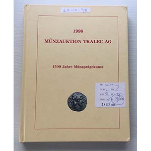 Tkalec  Munzauktion 1998. Zurich ... 