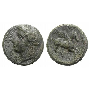Sicily, Syracuse, 344-317 BC. Æ (13mm, ... 
