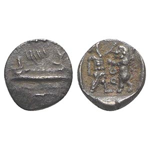 Samaria, 4th century BC. AR Obol (8mm, ... 