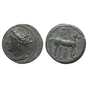Carthage, c. 400-350 BC. Æ (15mm, 2.84g, ... 