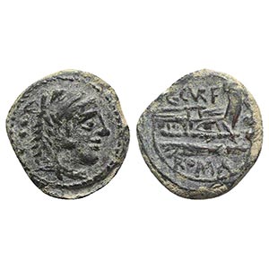 C. Curatius Trigeminus, Rome, 135 BC. Æ ... 