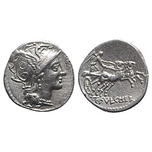 C. Claudius Pulcher, Rome, 110-109 BC. AR ... 