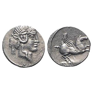 Q. Titius, Rome, 90 BC. AR Denarius (16mm, ... 