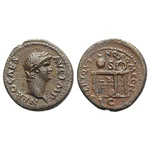 Nero (54-68). Æ Semis (19mm, 3.77g, 6h). ... 
