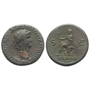 Nero (54-68). Æ Sestertius (33mm, 27.42g, ... 