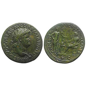 Nero (54-68). Æ Sestertius (35mm, 21.47g, ... 
