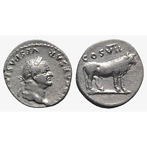 Vespasian (69-79). AR Denarius (17mm, 3.32g, ... 