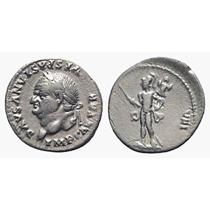 Vespasian (69-79). AR Denarius (18mm, 2.63g, ... 