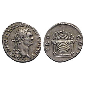 Domitian (81-96). AR Denarius (16.5mm, ... 