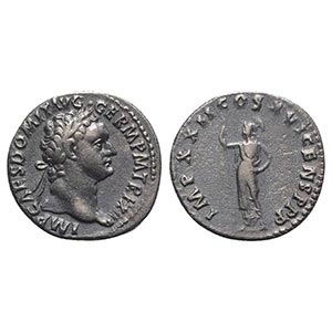 Domitian (81-96). AR Denarius (18mm, 3.46g, ... 