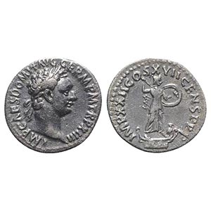 Domitian (81-96). AR Denarius (18mm, 3.25g, ... 