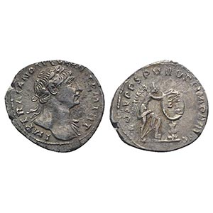 Trajan (98-117). AR Denarius (18mm, 2.97g, ... 