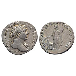 Trajan (98-117). AR Denarius (18.5mm, 3.46g, ... 