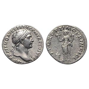 Trajan (98-117). AR Denarius (18mm, 3.16g, ... 