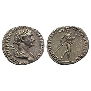 Trajan (98-117). AR Denarius (17mm, 3.61g, ... 