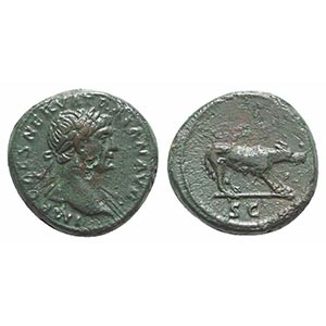 Trajan (98-117). Æ Quadrans (14mm, 4.05g, ... 