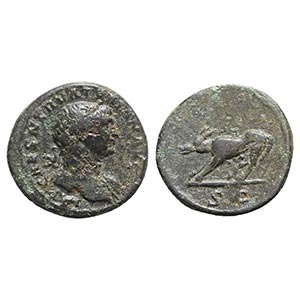Trajan (98-117). Æ Quadrans (15mm, 3.00g, ... 