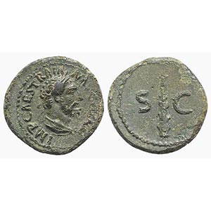 Trajan (98-117). Æ Quadrans (14mm, 1.90g, ... 