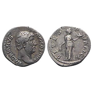 Hadrian (117-138). AR Denarius (17mm, 3.10g, ... 
