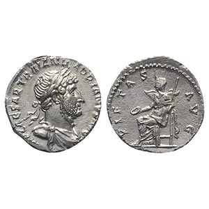 Hadrian (117-138). AR Denarius (17mm, 3.43g, ... 