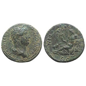 Hadrian (117-138). Æ As (27mm, 10.49g, ... 