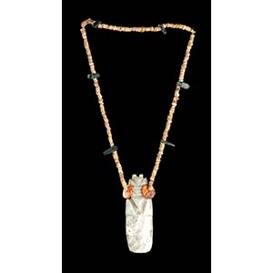 A STONE BEADS NECKLACE WITH ANTROPOMORPHIC ... 