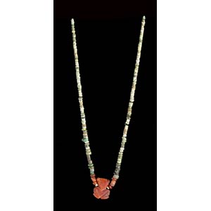 A STONE BEADS NECKLACE WITH ZOOMORPHIC ... 