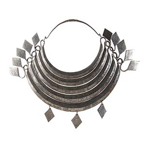 Miao silver ceremonial necklace - HMong ... 