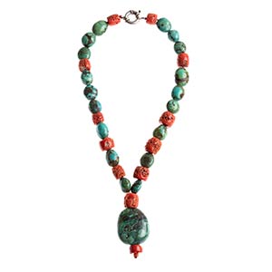 Antique coral and turquoise ... 