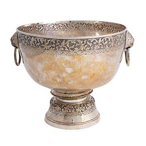  Bowl in argento - Paesi arabi XX secolo  ... 