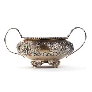 Sterling silver sugar bowl - London 1823,  ... 