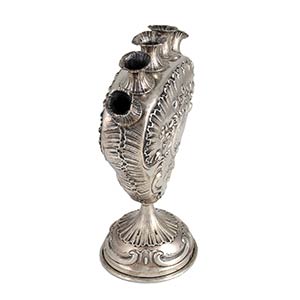 Sterling silver tulip vase - ... 