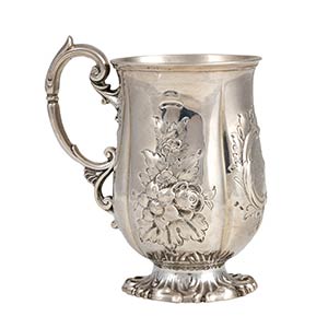 Victorian sterling silver mug -  ... 