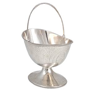 Sterling silver sugar basket - ... 
