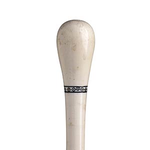 Antique ivory walking stick cane - ... 