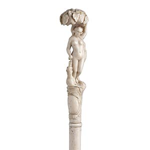 Antique ivory walking stick cane - France ... 