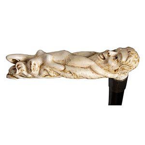 Antique ivory mounted erotic ... 